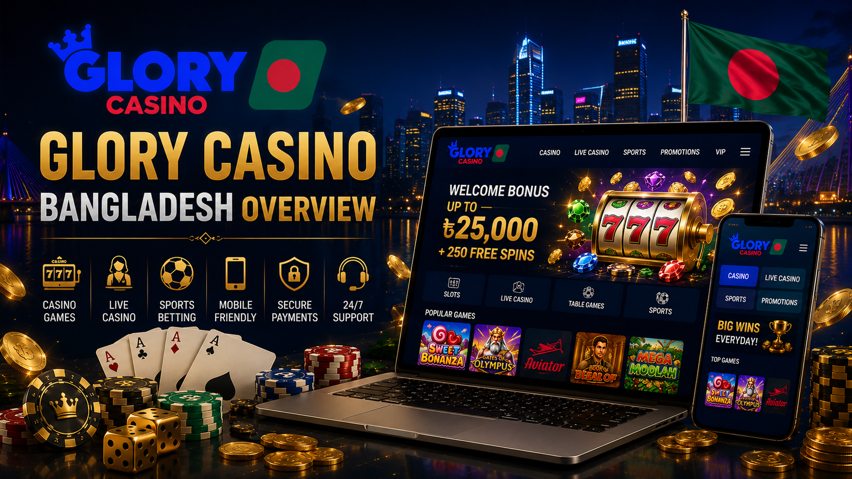 Glory Casino Bangladesh secure registration and account creation